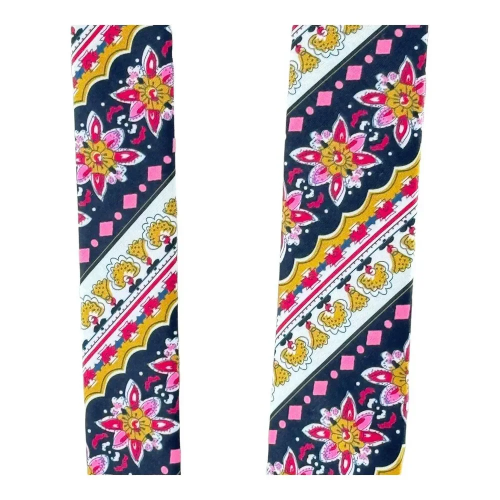 NWOT Skinny Cotton Colorful Neck Tie Wedding Casual Mens Necktie Modern Design